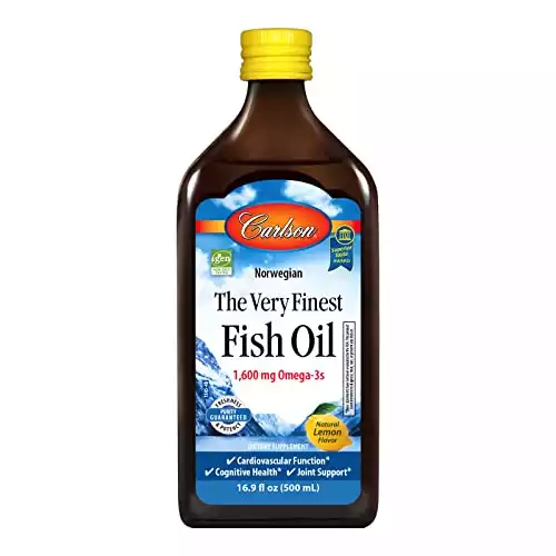 Carlson Labs Very Finest Fish Oil Nutritional Supplement, 16.9 Fluid Ounce