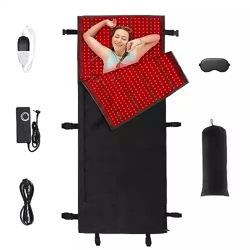 Hwyaodai Red Light Therapy Mat Device, Near Infrared Light Therapy Blanket