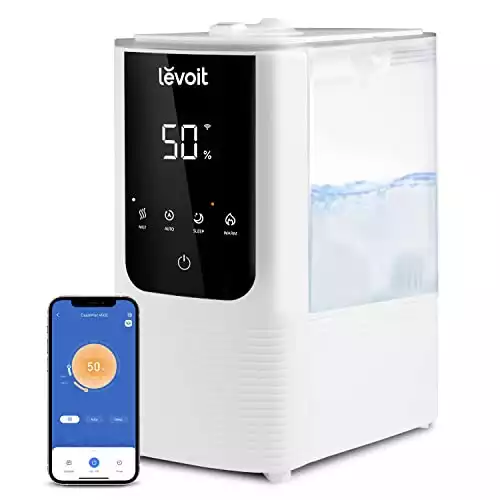 LEVOIT Humidifiers for Bedroom Home, Smart Warm and Cool Mist Air Humidifier for Large Room