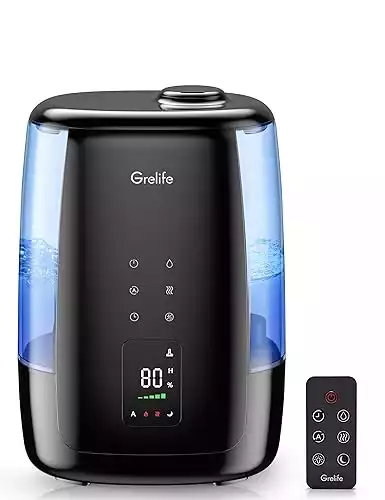 Grelife Smart Humidifiers with 5L Removeable Water Tank & Remote Control