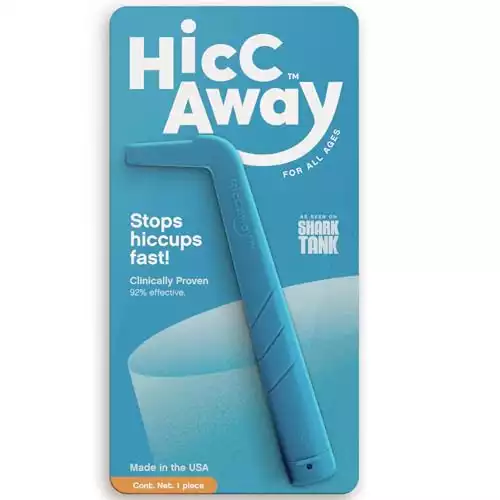 HiccAway Hiccup Straw Stops hiccups Fast! Clinically Proven Hiccup Relief for All Ages. Shark Tank Backed!