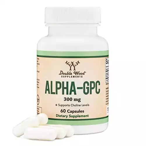 Alpha GPC Choline Capsules - 60 Count, 600mg Servings – Brain Support Aid