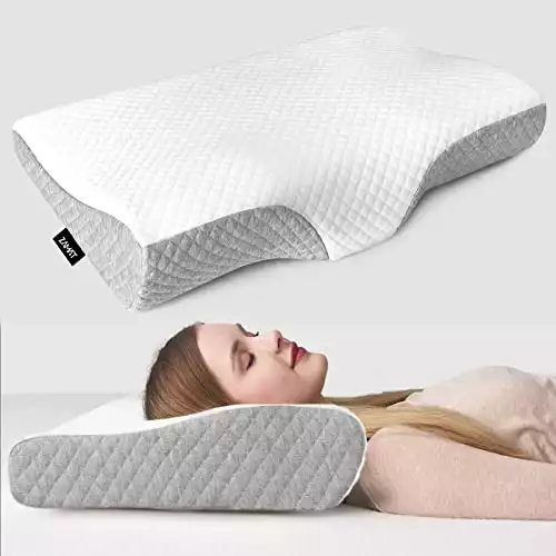 ZAMAT Contour Memory Foam Pillow for Neck Pain Relief, Adjustable Ergonomic Pillow