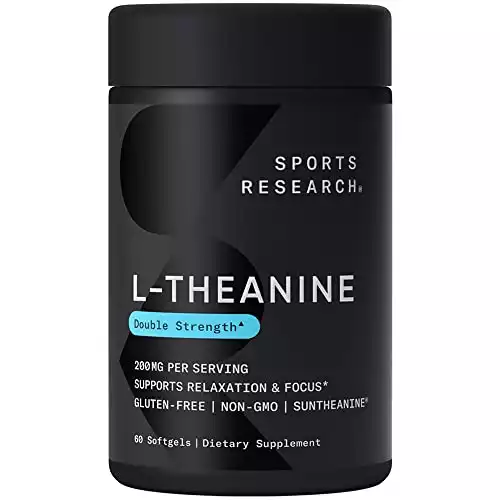 Sports Research Double Strength L-Theanine Supplement