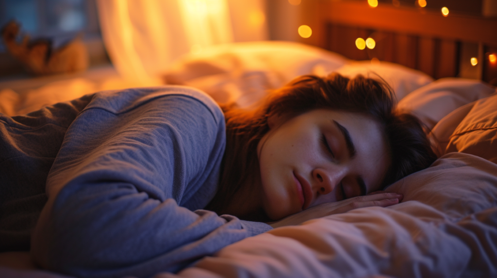 Women getting quality sleep, Huberman mattress recommendation