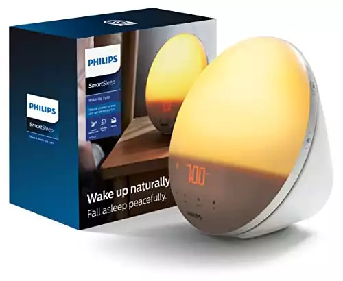 Philips SmartSleep Wake-up Light, Colored Sunrise, and Sunset Simulation
