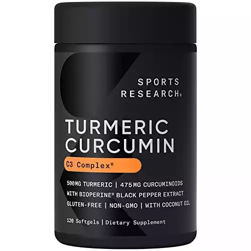 Sports Research Turmeric Curcumin C3 Complex 500 mg