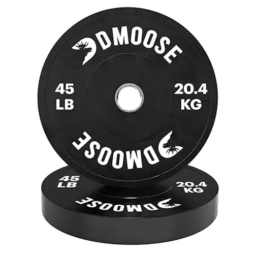 DMoose Bumper Plates - Weight Plate Set (45 LBs)
